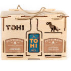 TOHI gift set with gin and 12 Fentimans tonics, gin glass