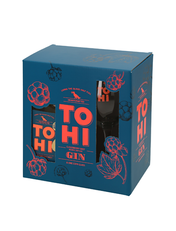 tohi gift box cloudberry gin and copa glass